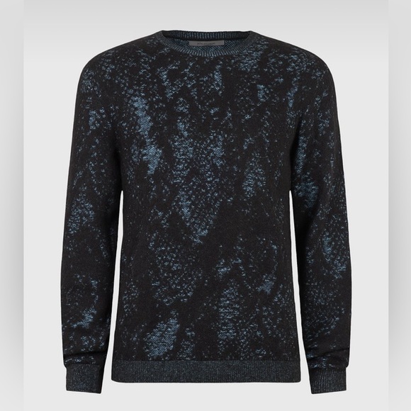 John Varvatos Collection Waverly Python Jacquard Sweater. Size medium. - Picture 4 of 10